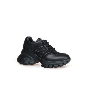 豪麟名鞋奥莱迪嘉女鞋时尚老爹鞋牛皮革DJXXO51WX212黑色  原价1960元