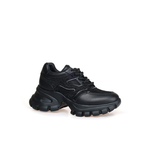 豪麟名鞋奥莱迪嘉女鞋时尚老爹鞋牛皮革DJXXO51WX212黑色  原价1960元 商品图0