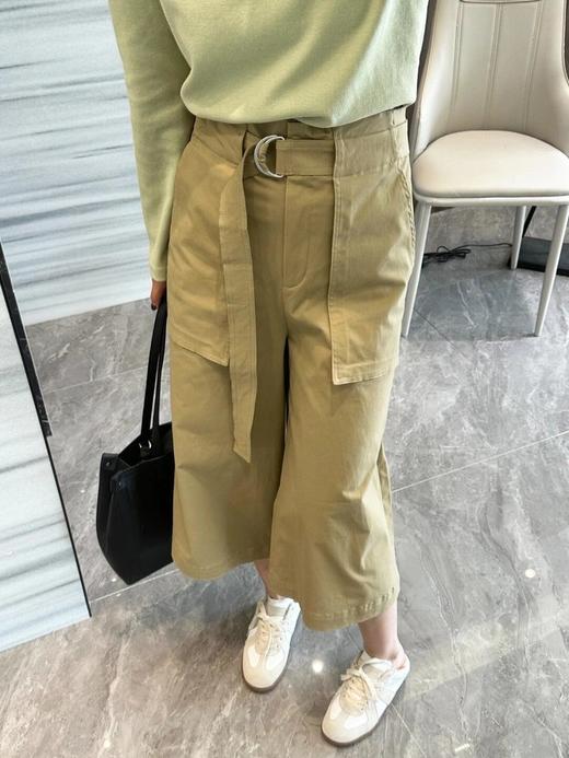 【高品质私服】【IC棉弹细斜纹阔腿裤】面料舒适妥帖，适应多种身型G0745-CC【无标出货 介意慎拍】 商品图4