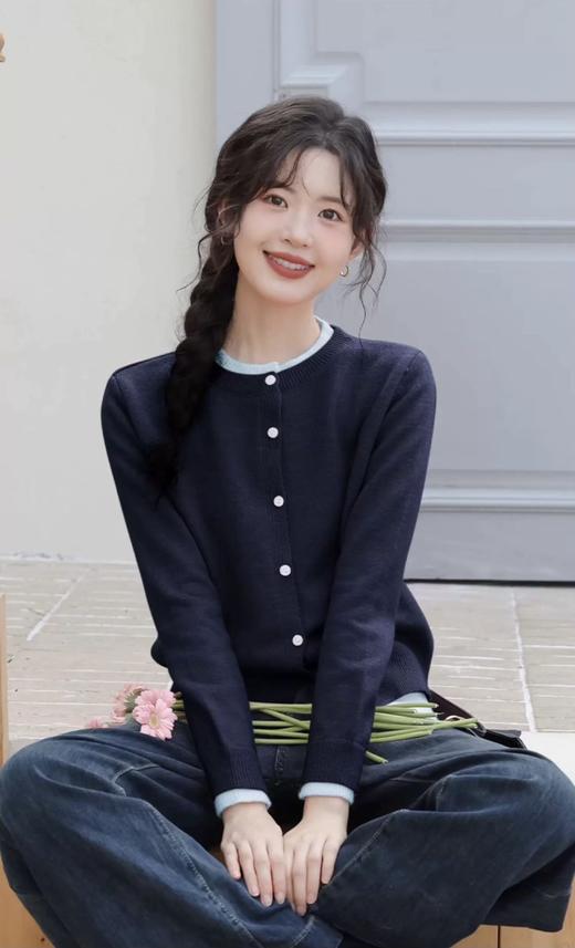 Miu 式美学假两件针织衫 商品图4