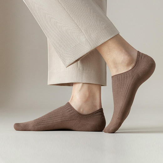 日式无印男士短款船袜良品春夏抽条防臭吸汗防滑袜 A-4594 商品图8
