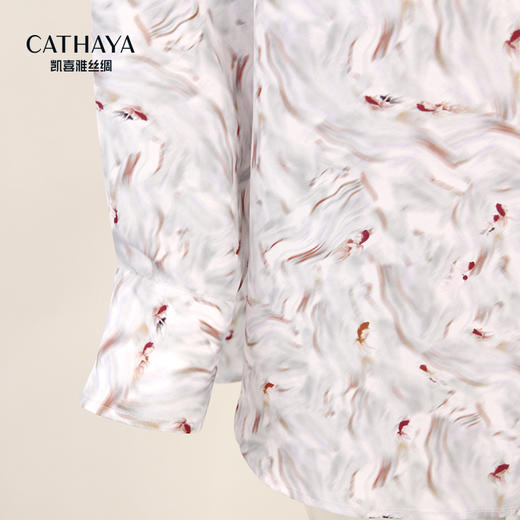 凯喜雅 小翻领防晒衬衣100%桑蚕丝 商品图4