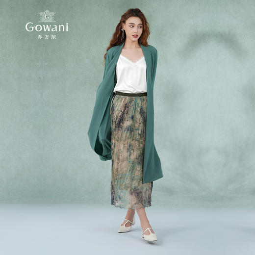 乔万尼薄款风衣夏季新款流行宽松休闲长袖直筒外套中长ES2A115 商品图1