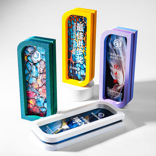 2025新款创意高档大气水晶奖杯定制定做优秀员工团队年会高端奖牌 商品图3