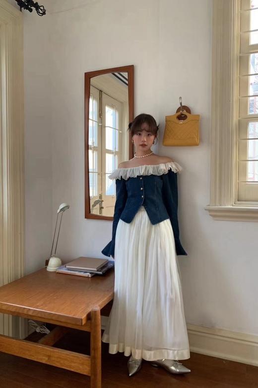 Stay2Weeks 白色飘逸仙女纱半裙 20065 商品图3