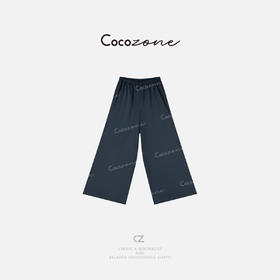 COCO ZONE 刘一一 2025高级感显瘦直筒松紧腰休闲裤CD2A0576