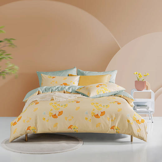 【分仓直发包邮】LOVO一抹秋色全棉四件套 商品图0