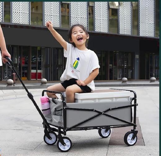 【品牌优选】华小贝 户外多功能折叠营地小拖车露营车大容量便携小拉车 商品图2