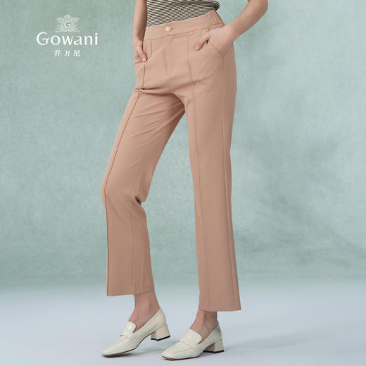 乔万尼修身时尚通勤直筒裤子ET2F328 商品图1