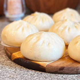 官晓点 鲜虾姜汁生肉包360g/6只装 | 茶楼点心