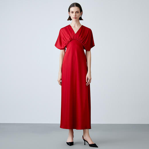 EITIE爱特爱夏季新款气质大方洋气显瘦高腰连衣裙礼服7877512 商品图3