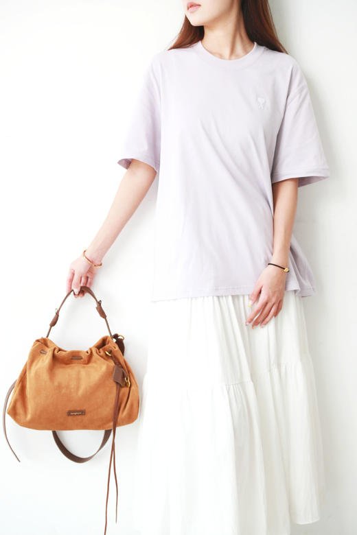 澳洲小牛皮+麂皮拼接，烦尽经文驼包。大容量牛皮托特包包C032766 商品图10