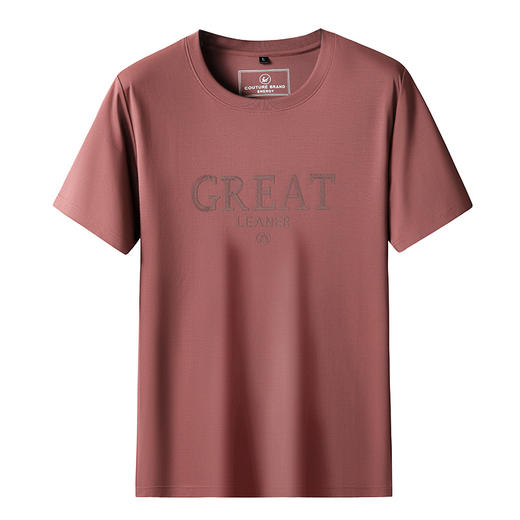 【丝光棉】【DK】大依优型大码短袖T恤加肥大码半袖男夏季打底衫胖子圆领运动T恤 商品图5