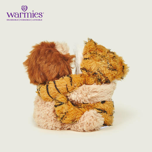 英国warmies 狮子老虎拥抱安抚玩偶公仔送礼毛绒可加热抱枕 商品图3