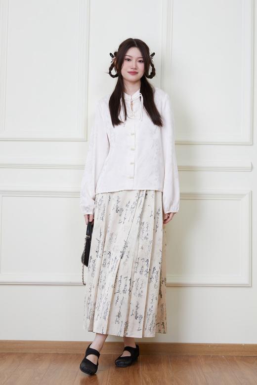 ANSUABEL 新中式国风提花衬衣马面裙套装 20143 商品图1