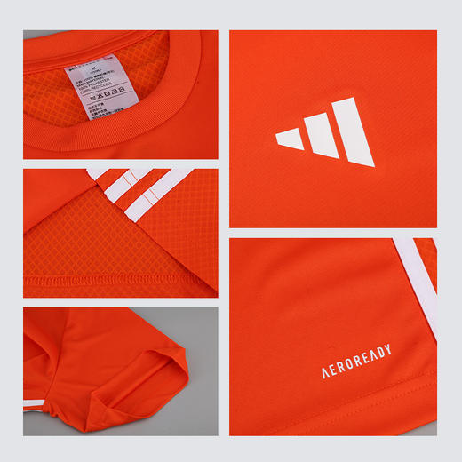 小李子正品ADIDAS阿迪达斯足球运动训练组队短袖球衣成人男JW9922 商品图3