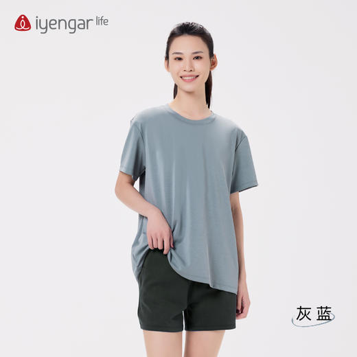 艾扬格 life C1201空气层短袖T恤 柔软垂顺 清爽透气 垂顺抗皱易打理着身更有型 商品图3