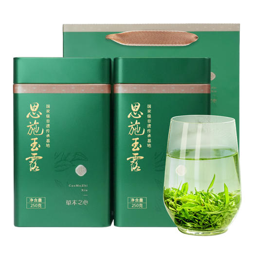 【2026新茶】恩施玉露绿茶明前一级优选高山硒茶口粮茶500g自饮罐装送礼袋 CM 商品图1