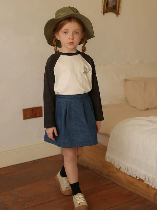 儿童纯棉插肩袖T恤 商品图1