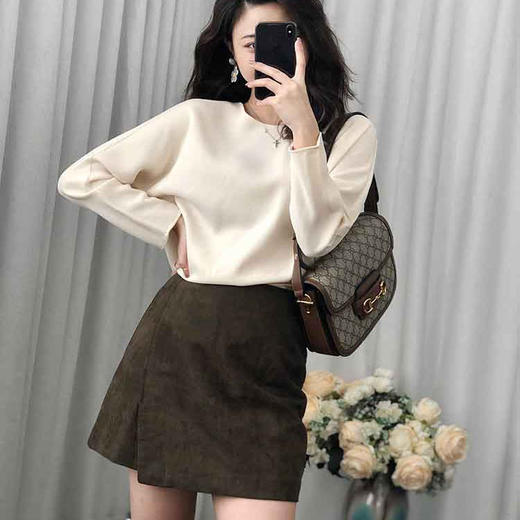 顺丰包邮洛诗琳12026洛诗琳春季新款简约百搭宽松醋酸上衣1125 商品图3