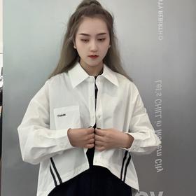 N下摆设计拼色织带长袖衬衫41227 春季 582911100456