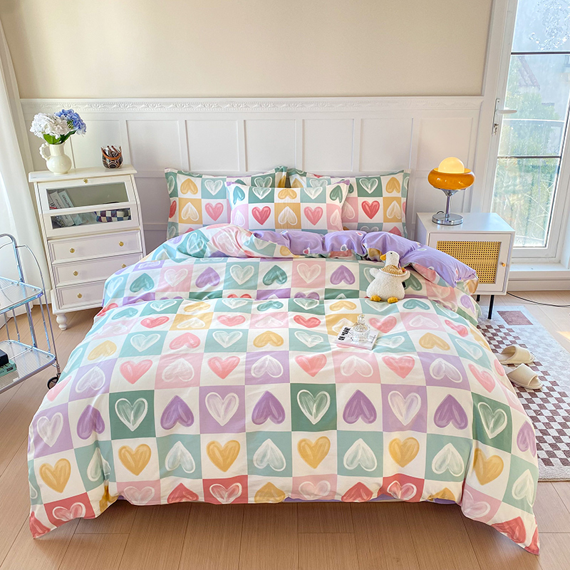 会呼吸的高密全棉面料  全棉印花四件套100%棉  超乎想象的柔软体验