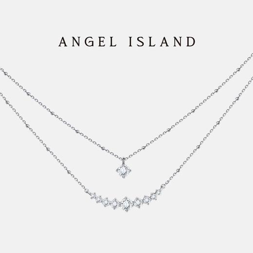ANGEL ISLAND 「星河」纯银微笑锆石项链 商品图2