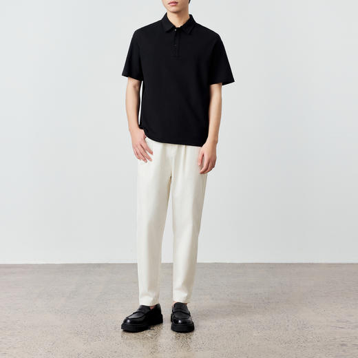 墨麦客男装2024夏季新款纯色凉感短袖POLO衫男士翻领薄款T恤71179 商品图3