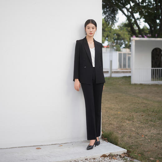IWY/优雅黑色西装套装女气质女神范主持人上镜装职业售楼部工作服通勤 C14214+P34214 商品图6