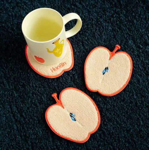 Hoobin/苹果杯垫 2pcs一组 商品图0