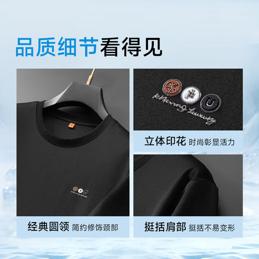 【棉质】【DDP】大依优型大码短袖T恤宽松休闲半袖体恤男夏装新款棉汗衫肥佬潮流百搭胖子 商品图3