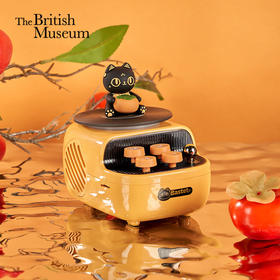 大英博物馆 巴斯特系列 萌猫复古仿黑胶蓝牙音响 柿柿如意