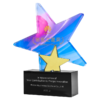 水晶奖杯定制创意五角星金属狼鹿展翅奖牌年会优秀员工销售冠军 商品缩略图12