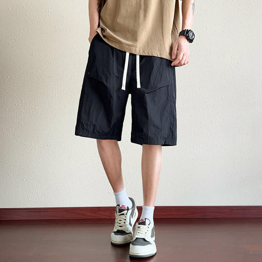 【YW】无忧购韩系百搭薄款宽松速干运动休闲五分短裤9981（截单后7天发货) 商品图2