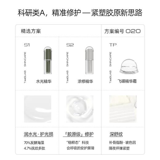 【重磅新品】lkc探本述颜深海胶原舒纹方案 多肽抗皱组合 精准改善 日夜焕肤 熟龄肌高效紧致 S1+S2+TP 水光精华+浓修精华+飞碟霜 商品图1