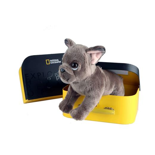 国家地理 毛绒玩具动物玩偶 法国斗牛犬10.5英寸礼盒版 商品图0