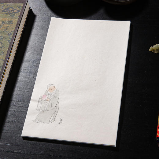 90年代制套色木版水印齐白石信笺 商品图5