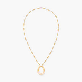 订购8周到｜Aurélie Bidermann-Diana-象牙色 藤蔓 吊坠 长项链［法国设计师］