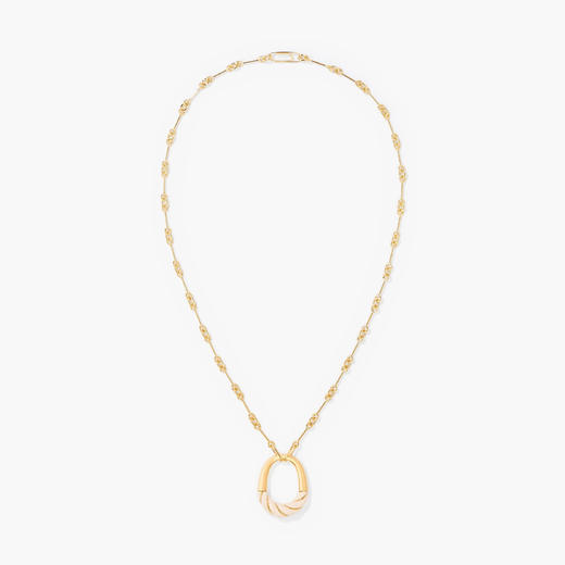 订购8周到｜Aurélie Bidermann-Diana-象牙色 藤蔓 吊坠 长项链［法国设计师］ 商品图0