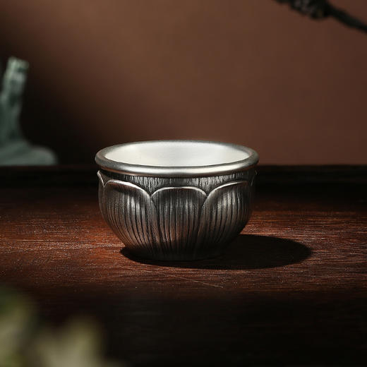 禅意福莲银杯 商品图3