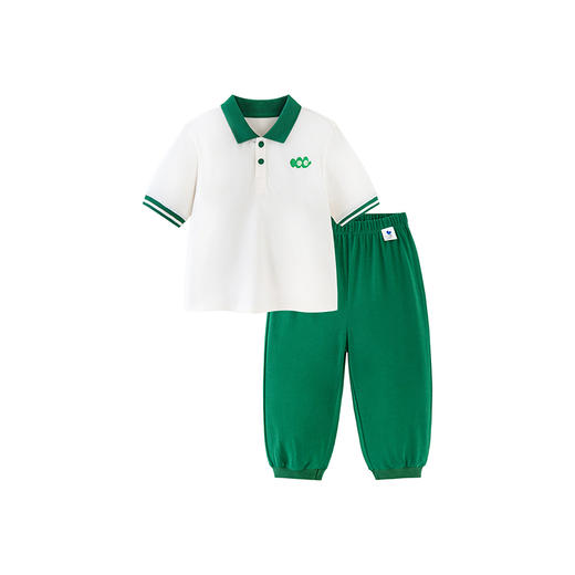 迷你巴拉男童女童宝宝婴童凉感抑菌舒适透气轻薄POLO套装 商品图4