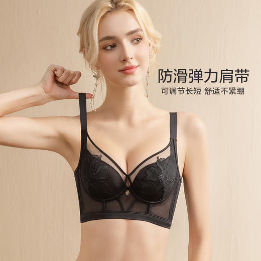 简蔓刺绣水晶杯文胸 商品图5