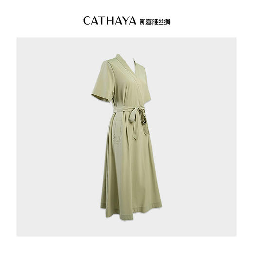 凯喜雅 19mm弹力缎连衣裙 90.2%桑蚕丝 商品图2