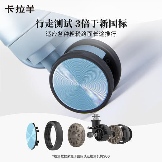 【新锋锐线雕凌波箱】卡拉羊鎏金材质防刮耐磨纯PC大深舱魔方体行李箱CX8128 商品图6