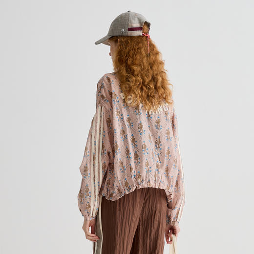 谜底外套长袖女2025夏新品复古风度假大廓形H型中长外套252MW0584 商品图2