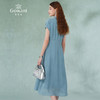 乔万尼夏季桑蚕丝连衣裙女时尚气质简约收腰纯色真丝长裙ES2E188 商品缩略图4
