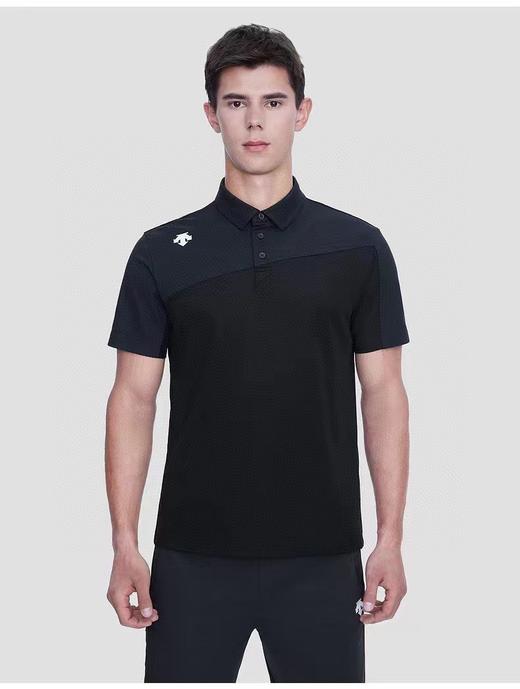 点此购买 迪桑特男士夏季透气吸汗拼色短袖翻领POLO衫 LL 288627 商品图6