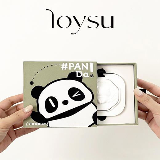Loysu/珞书 熊猫成都特色无火扩香石膏香薰 车载或家用(3种味道可选,新旧版本随机发)) 商品图0