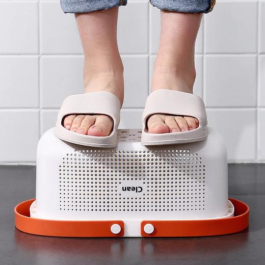 【手提式裕蓝】洗澡篮浴筐手提收纳筐洗漱用品浴室学生宿舍沐浴篮置物篮沥水塑料浴篮 商品图4