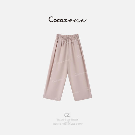 COCO ZONE 刘一一25新款抽绳阔腿裤宽松运动休闲长裤ACD1A0590 商品图0